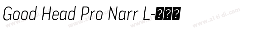Good Head Pro Narr L字体转换